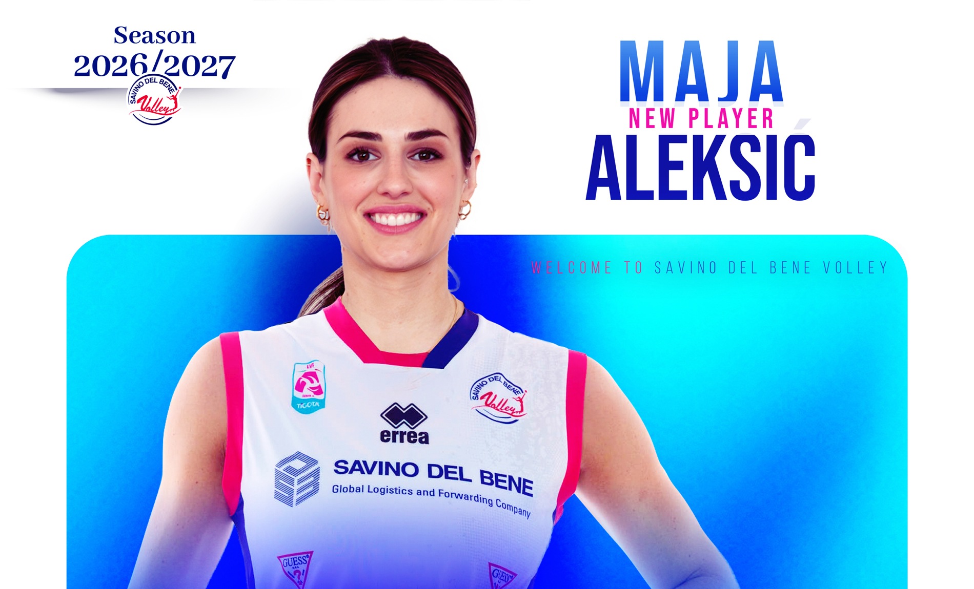 Maja Aleksić è una nuova centrale della Savino Del Bene Volley